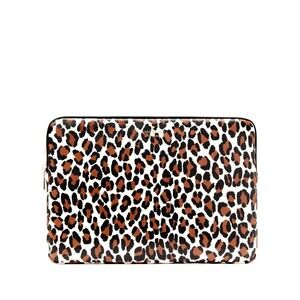 New Kate Spade Madison Spotted Leopard Universal Laptop Sleeve Cream Multi